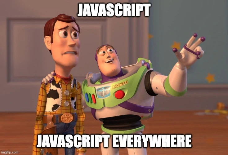 Javascript everywhere meme