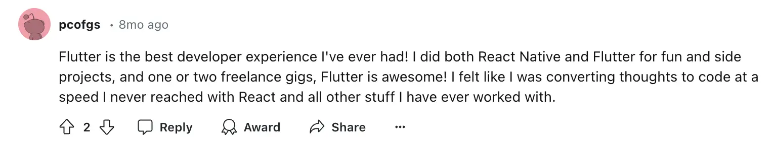 Reddit comment image