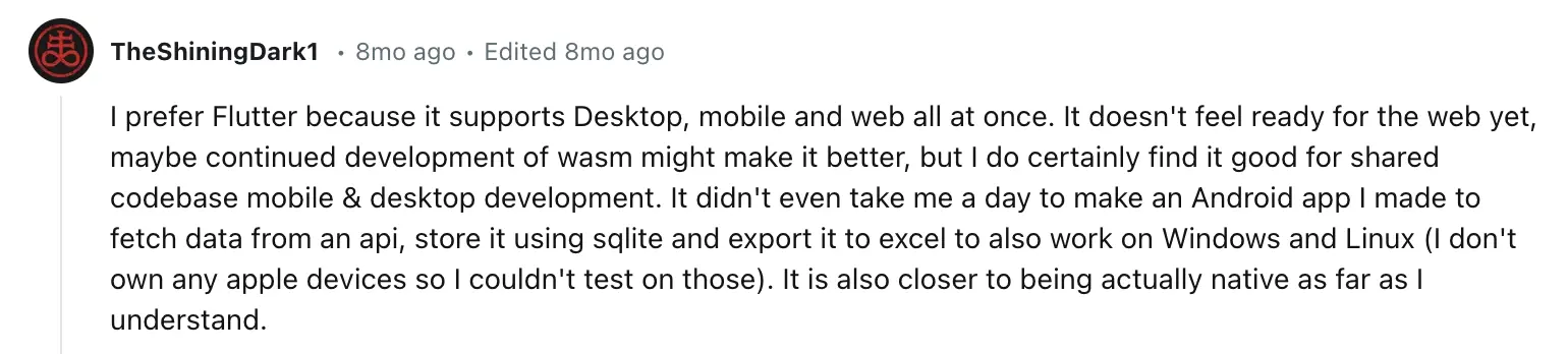 Reddit comment image