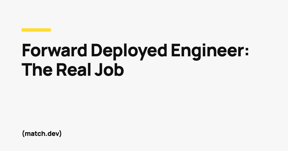 What Is a Forward Deployed Engineer? Pay, Travel, and the Real Job
